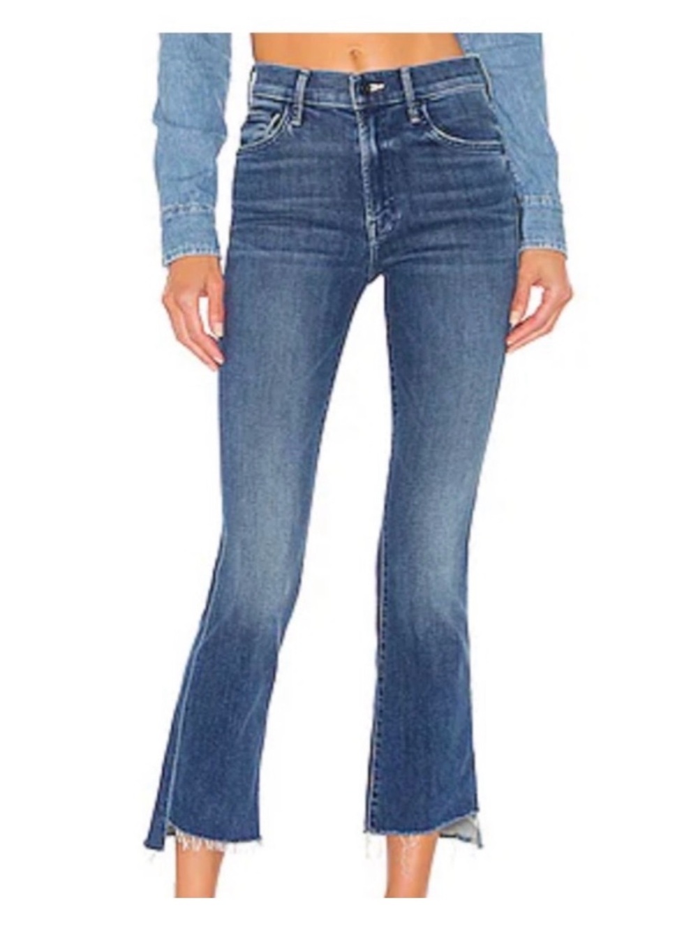 MOTHER The Insider Crop Step Fray Jeans in Girl Crush Size 26 VGUC